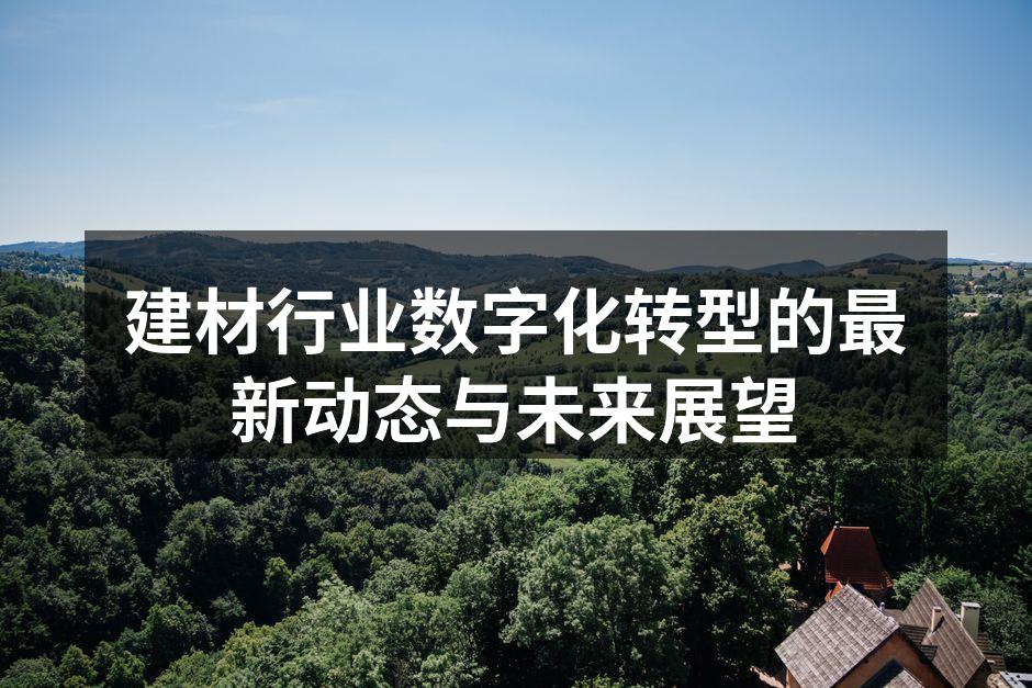 建材行业数字化转型的最新动态与未来展望